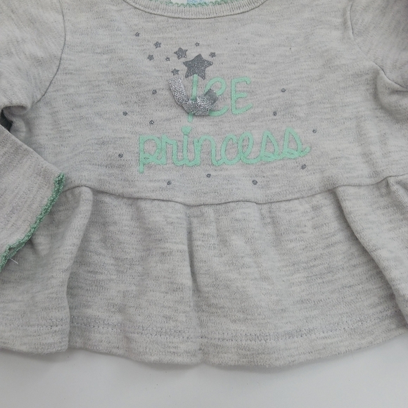 Small Wonders Ice Princess Ruffle Sweater Size 3-6 Months Winter Casual - Picture 2 of 5